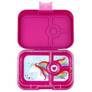 Caja Almuerzo Yumbox Panino Malibú Purple Bandeja Unicornio