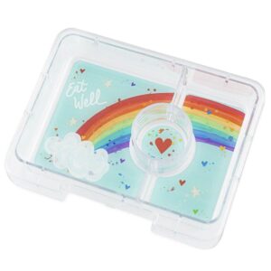 Caja Bento Snack 3 secciones Pink/ Bandeja Rainbow