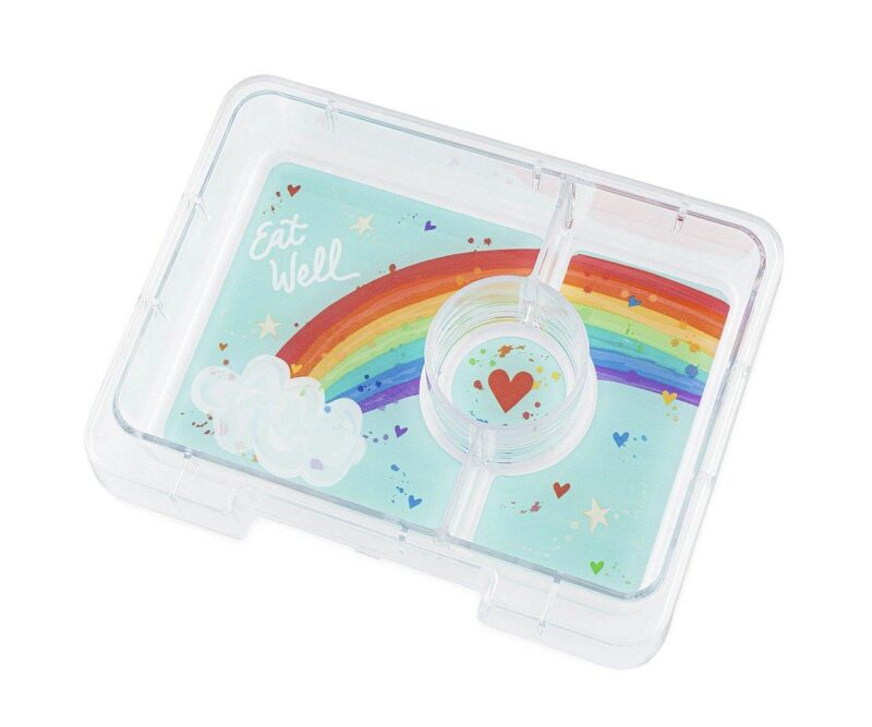 Caja Bento Snack 3 secciones Pink/ Bandeja Rainbow - Imagen 2